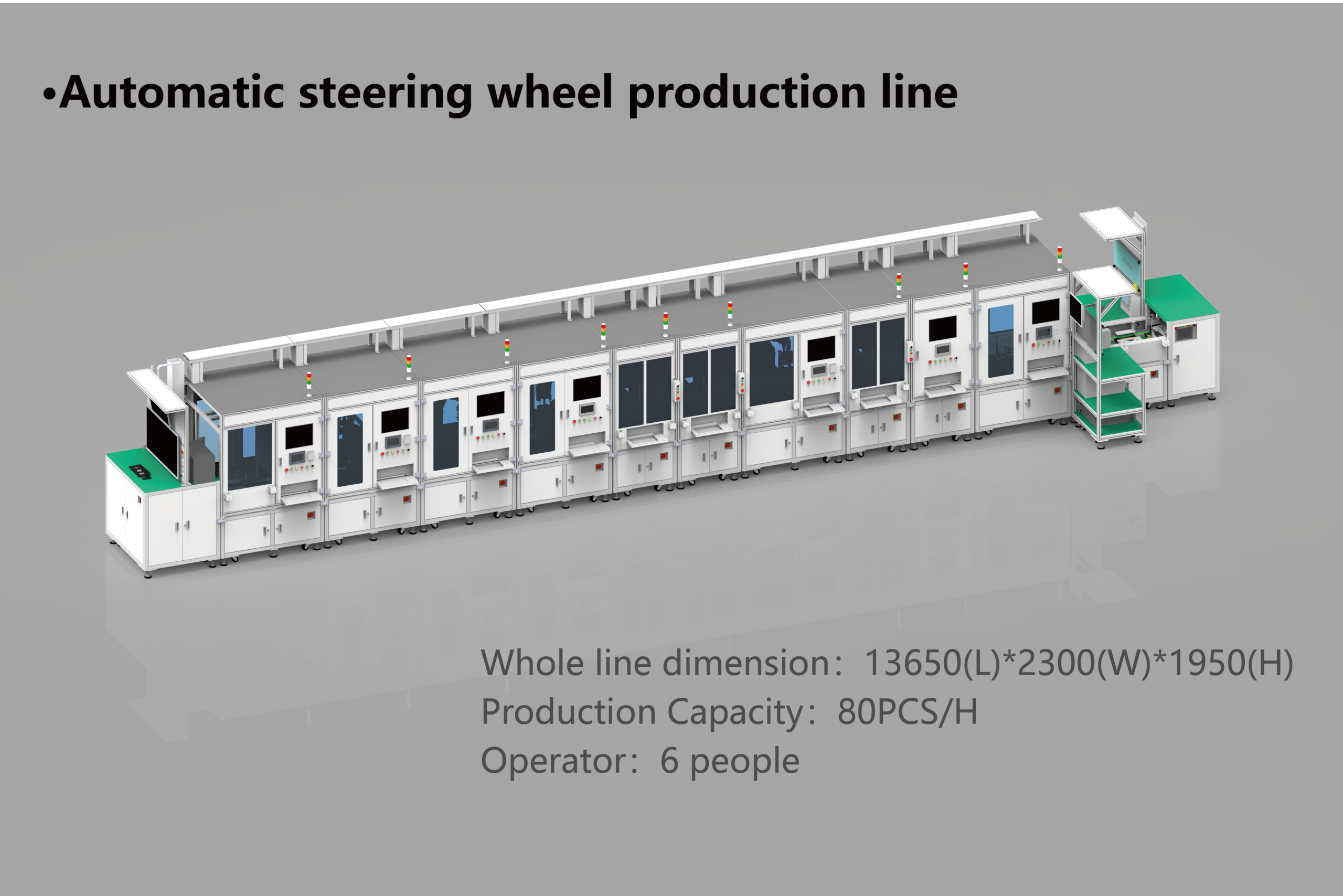 Automatic steering wheel production line